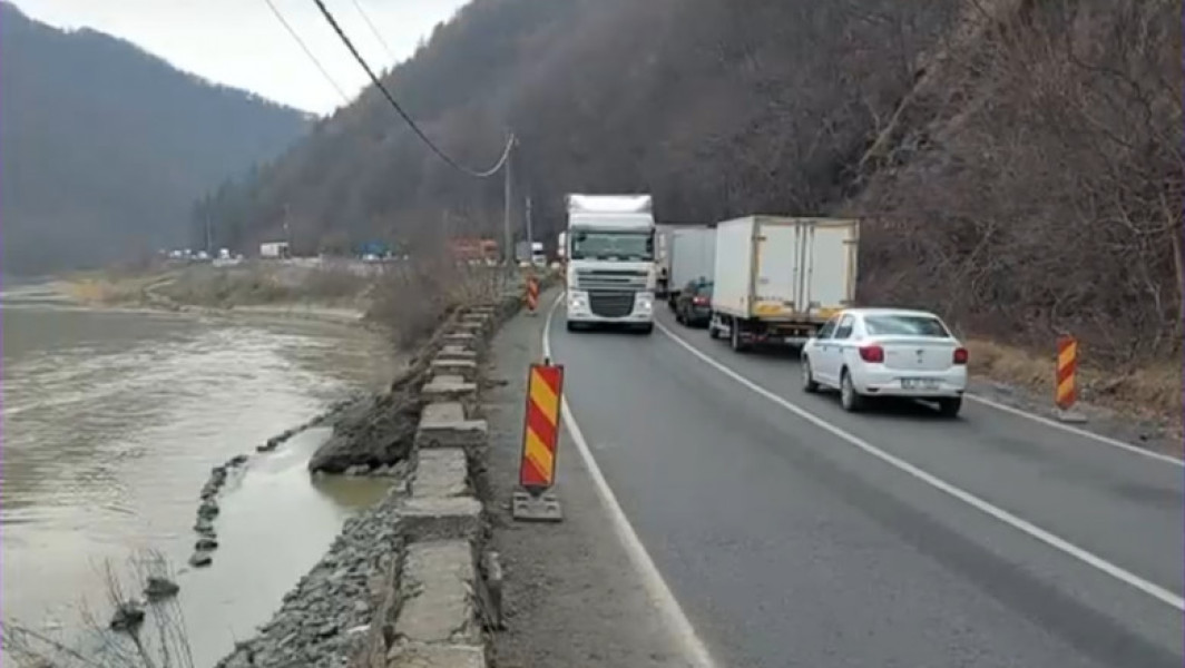 Circulația rutieră pe Valea Oltului va fi închisă timp de o lună, în timpul zilei, pentru lucrări la autostrada Sibiu - Pitești
