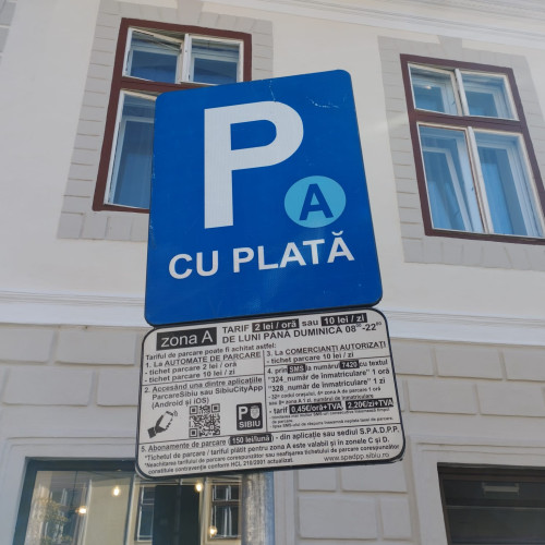 Sibiu ocupă locul 10 în clasamentul național al locurilor de parcare cu plată