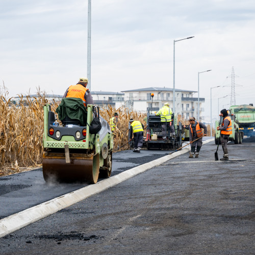 Modernizarea străzii Varsovia din Sibiu se finalizează