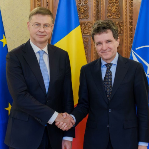 Nicuşor Dan şi Valdis Dombrovskis au discutat despre situaţia fiscal-bugetară a României